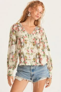 LoveShackFancy Merida Blouse - SHINING GEMSTONE Tops