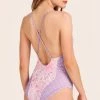 LoveShackFancy Shailee One Piece - PURPLE PANSY MULTI