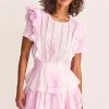 LoveShackFancy Dresses Natasha Mini Dress - PEONY PINK 1 LoveShackFancy Dresses Natasha Mini Dress - PEONY PINK
