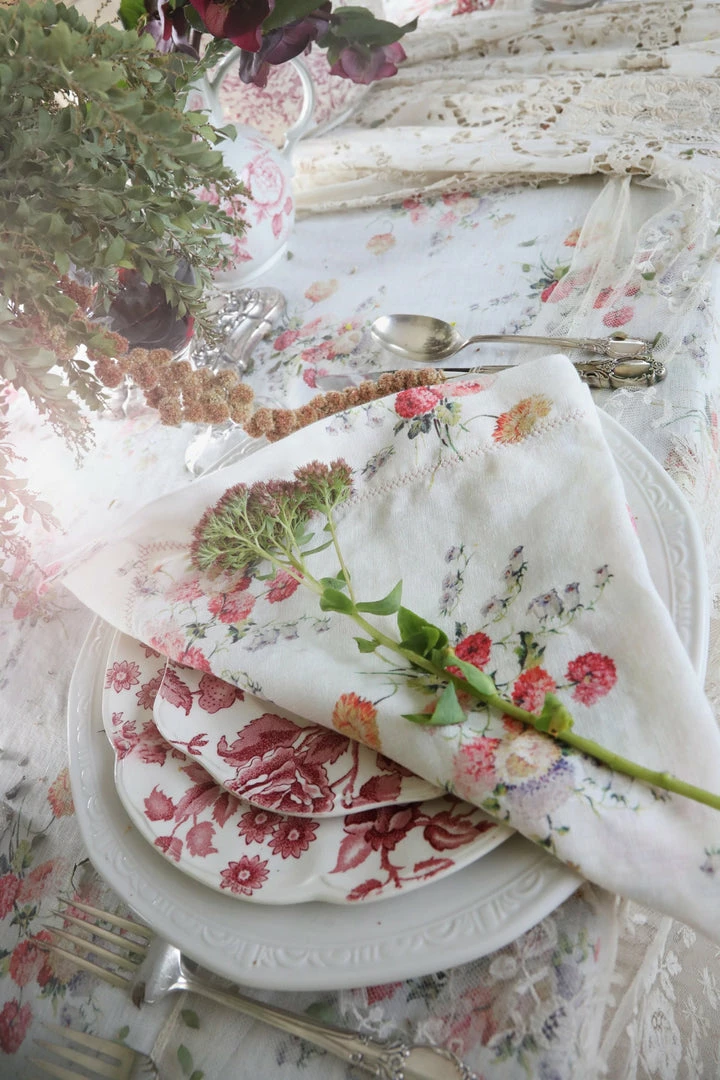 LoveShackFancy Linen Napkin Set 28 LoveShackFancy Linen Napkin Set