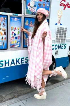 LoveShackFancy Queen Plaid Blanket Bedding