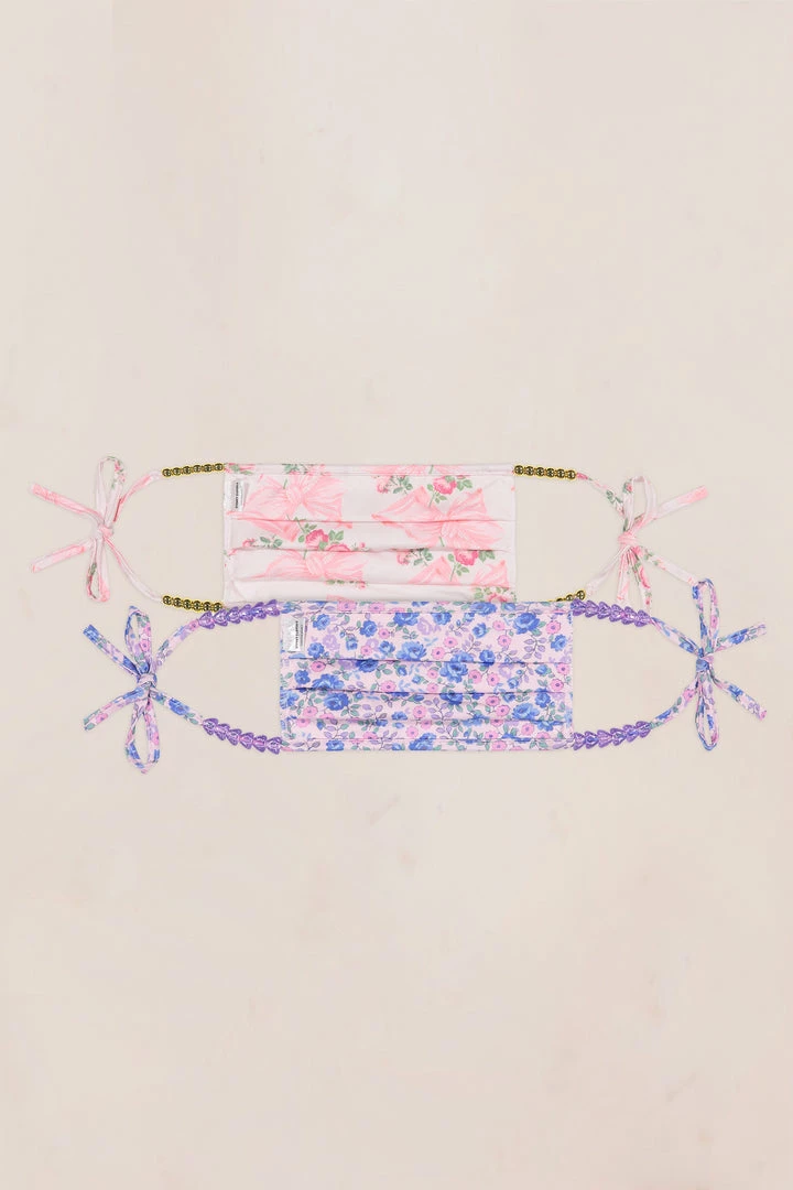 LoveShackFancy LSF X Stoney Clover Face Mask Set Accessories 3 LoveShackFancy LSF X Stoney Clover Face Mask Set Accessories