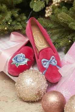 LoveShackFancy X Stubbs & Wootton Rose Bow Slipper 9 LoveShackFancy X Stubbs & Wootton Rose Bow Slipper
