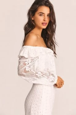 LoveShackFancy Dorabella Crop Top