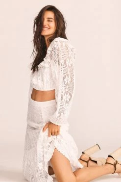 LoveShackFancy Dorabella Crop Top